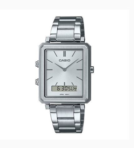 Casio Analog Silver Dial Men’s Watch-MTP-B205D-7E