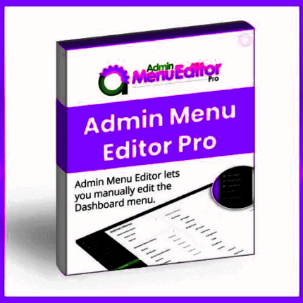 Admin Menu Editor Pro