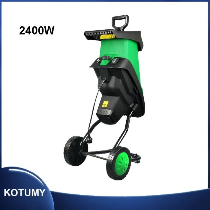 50L Electric Wood Shredder Electric Crusher Garden Tool Multifunctional Shredder of Branches of Leaves Wood Crusher 2400W - Image 1