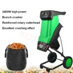 50L Electric Wood Shredder Electric Crusher Garden Tool Multifunctional Shredder of Branches of Leaves Wood Crusher 2400W - Image 2