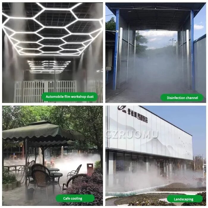 Fog Machine 0.5-2.0L/Min 40-80bar High Pressure Fogging Pump For Water Sprayer Outdoor Mist Cooling System Greenhouse Humidifier - Image 5