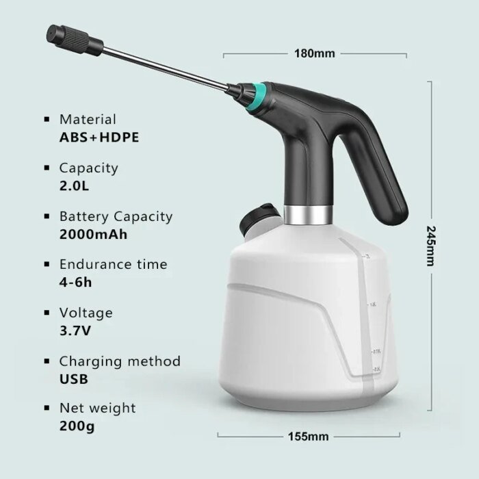 2L Agriculture Electric Sprayer Pesticide Garden sprayer Watering Spray Disinfection Filling Sprayer Garden Irrigation Tools - Image 6
