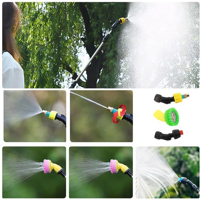 New 5L agricultural spray, backpack type high-pressure spray, electric irrigation disinfection pesticide spray, green/blue/white - Image 6