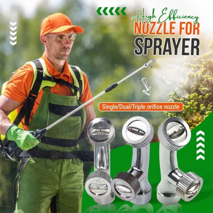Agricultural Atomizing Sprayer Nozzle Single/Double/Three Holes Nozzle Head Garden Lawn Irrigation Pesticide Spraying Sprinkler - Image 1