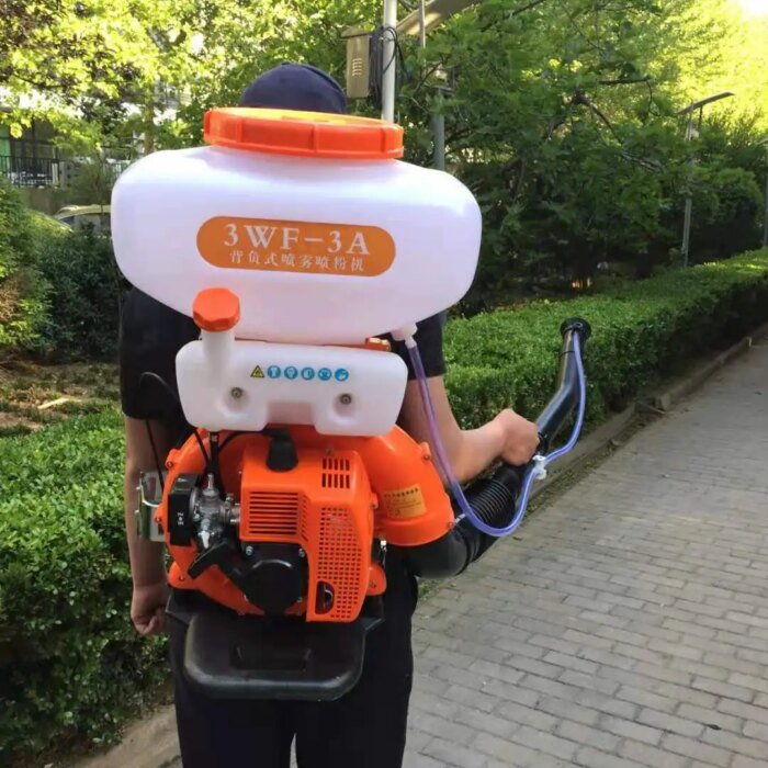 3WFS-3A Fertilization Sprayer Backpack 4 Stroke Gas High Power Agricultural Pesticide Spray Lime Powder Dry Powder Machine - Image 1