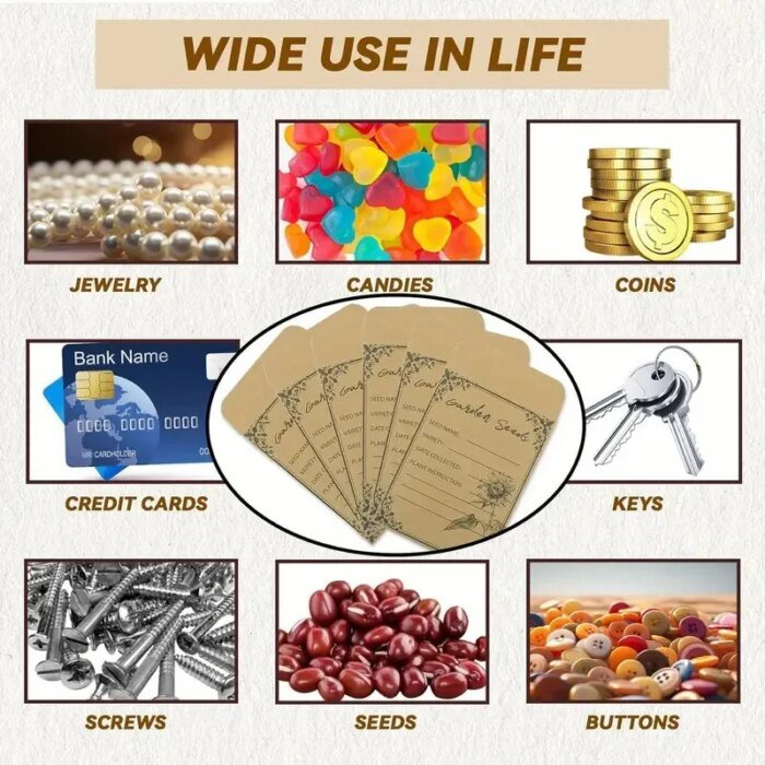 50/100pcs Seed Envelopes 4.72 * 3.15 inch Small Envelope Collection Vegetable Plant Garden Seeds - Image 6
