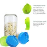 Safe Seeds Planting Sprouting Lid Bottles Mesh Cover for Wide-mouthed Mason Jar Food Grade Mesh Sprout Cover Kit - Image 5