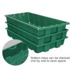 3 pcs Seed Tray, 40 Holes Cell Propagator Growth Thickening Seedling Start Growth Tray With Transparent Cover Greenhouse And Gar - Image 2