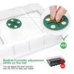 3 pcs Seed Tray, 40 Holes Cell Propagator Growth Thickening Seedling Start Growth Tray With Transparent Cover Greenhouse And Gar - Image 5