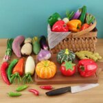 vegetable strawberry Onion Broccoli Cucumber Eggplant Pepper Pumpkin Cabbage Shallot Carrot Tomato Lettuce Chili celery Corn - Image 2